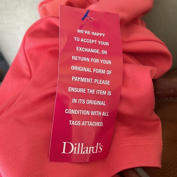 NWT LDT Brooke Pleated Coral Tangerine Draped Ruffe Knit Sheath Dress - 8 - Picture 9 of 13